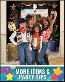 Cowboy and Western Party Supplies, Decorations, Balloons and Ideas